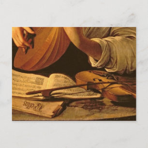 The Lute Player, c.1595 Postkarte