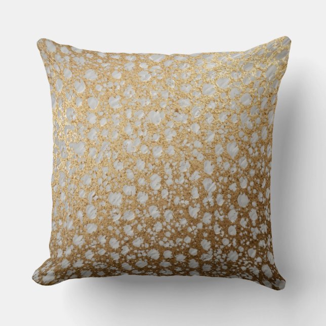 The Luxury of Gold Pattern, Modern, Trendy,Elegant Kissen (Vorderseite)