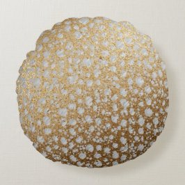 The Luxury of Gold Pattern, Modern, Trendy,Elegant Rundes Kissen