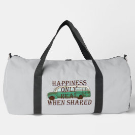 The Magic Bus: Happiness Only Real When Shared -  Duffle Bag
