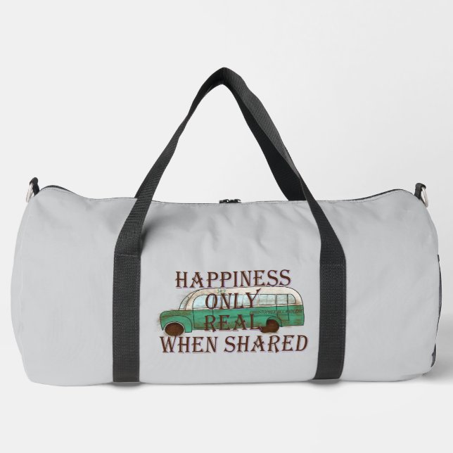 The Magic Bus: Happiness Only Real When Shared -  Duffle Bag (Vorderseite)