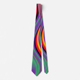 The Magic of Colors , Abstract 3D Rainbowart Krawatte