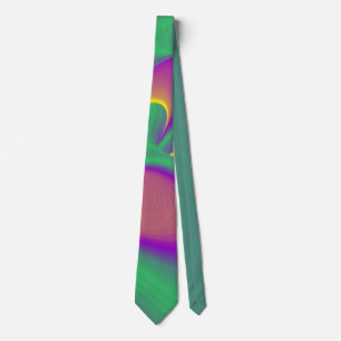 The Magic of Colors , Abstract 3D Rainbowart Krawatte