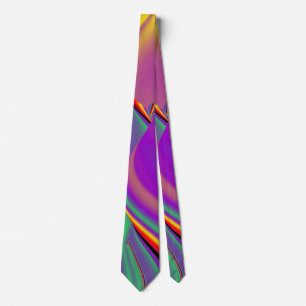 The Magic of Colors , Abstract 3D Rainbowart Krawatte