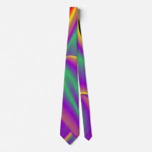 The Magic of Colors , Abstract 3D Rainbowart Krawatte