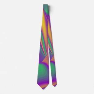 The Magic of Colors , Abstract 3D Rainbowart Krawatte