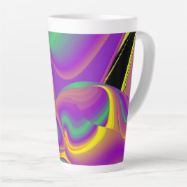 The Magic of Colors , Abstract 3D Rainbowart Milchtasse