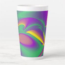 The Magic of Colors , Abstract 3D Rainbowart Milchtasse