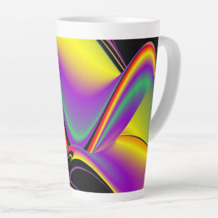 The Magic of Colors , Abstract 3D Rainbowart Milchtasse