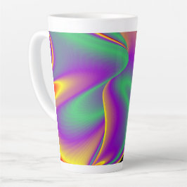 The Magic of Colors , Abstract 3D Rainbowart Milchtasse