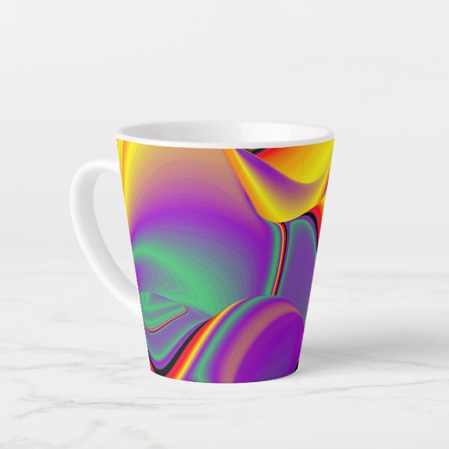 The Magic of Colors , Abstract 3D Rainbowart Milchtasse (Linke Ecke)
