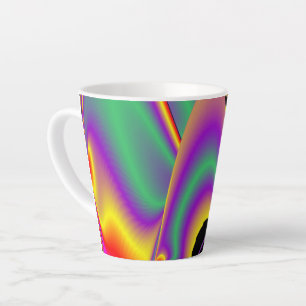 The Magic of Colors , Abstract 3D Rainbowart Milchtasse