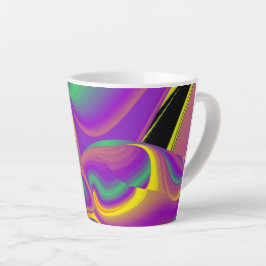 The Magic of Colors , Abstract 3D Rainbowart Milchtasse