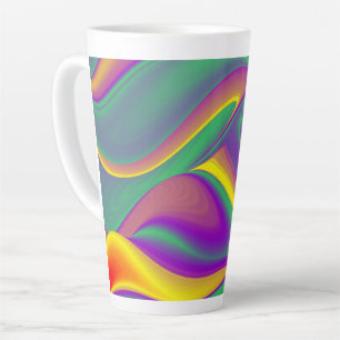 The Magic of Colors , Abstract 3D Rainbowart Milchtasse