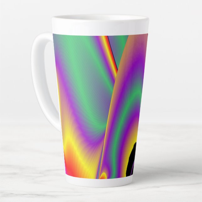 The Magic of Colors , Abstract 3D Rainbowart Milchtasse (Linke Ecke)