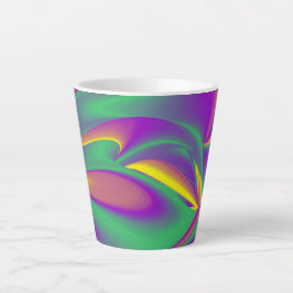 The Magic of Colors , Abstract 3D Rainbowart Milchtasse
