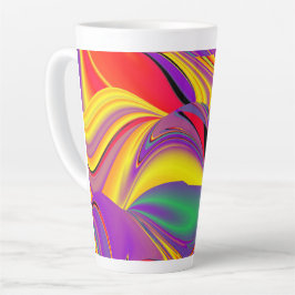 The Magic of Colors , Abstract 3D Rainbowart Milchtasse