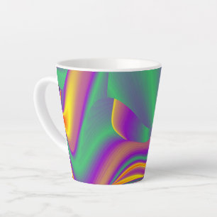 The Magic of Colors , Abstract 3D Rainbowart Milchtasse