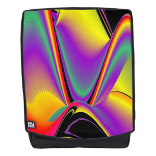 The Magic of Colors , Abstract 3D Rainbowart Rucksack
