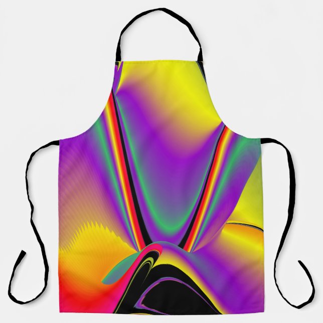 The Magic of Colors , Abstract 3D Rainbowart Schürze (Vorderseite)
