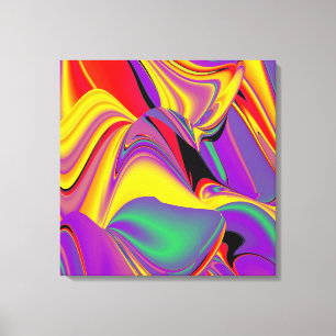 The Magic of Colors Abstrakte 3D-Rainbowart-Leinwa Leinwanddruck