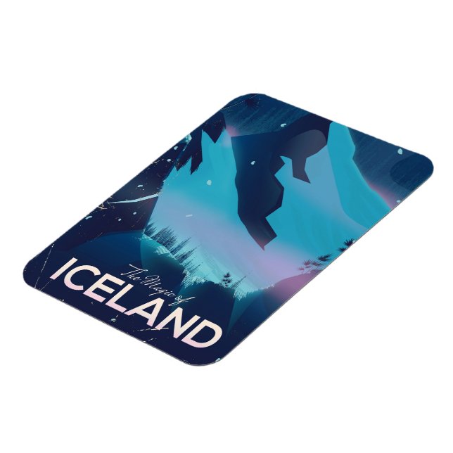 The Magic of Island travel poster Magnet (Linke Seite)