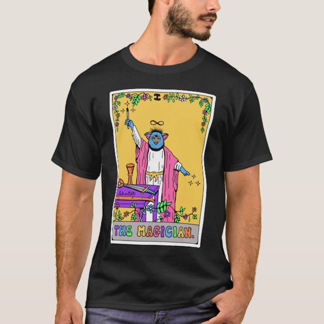 The Magician 90soyarot Mystical Magical Rainbow Or T-Shirt (Vorderseite)