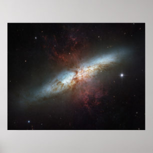 The Magnificent Sternexplosion Galaxy, Messier 82 Poster