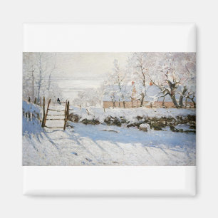 The Magpie by Claude Monet Magnet