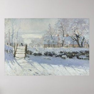 The Magpie by Claude Monet Poster