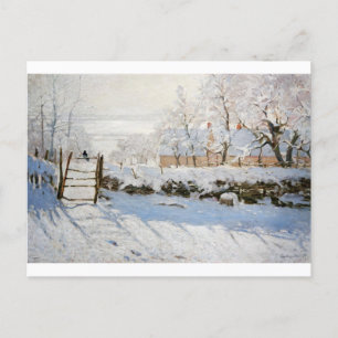 The Magpie by Claude Monet Postkarte