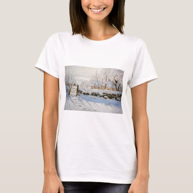 The Magpie by Claude Monet T-Shirt (Vorderseite)