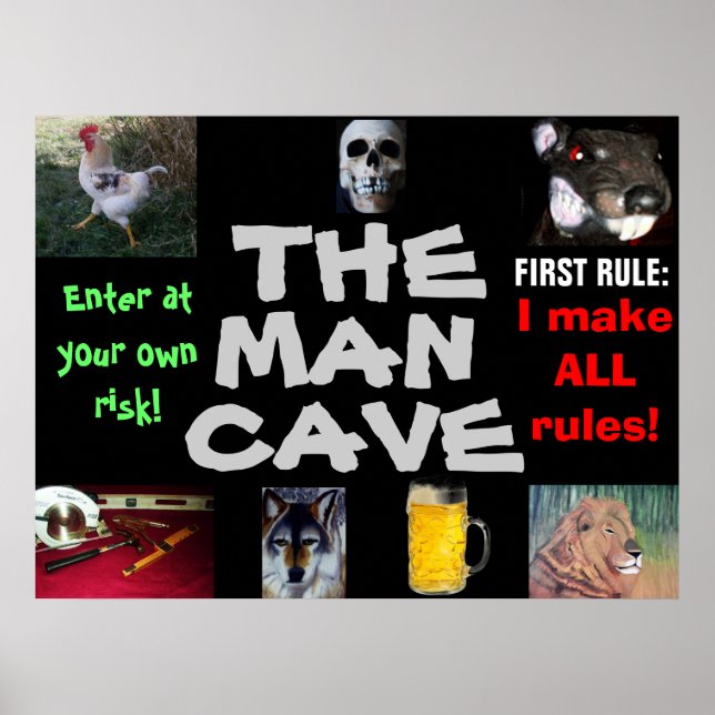 THE MAN CAVE poster (Vorne)
