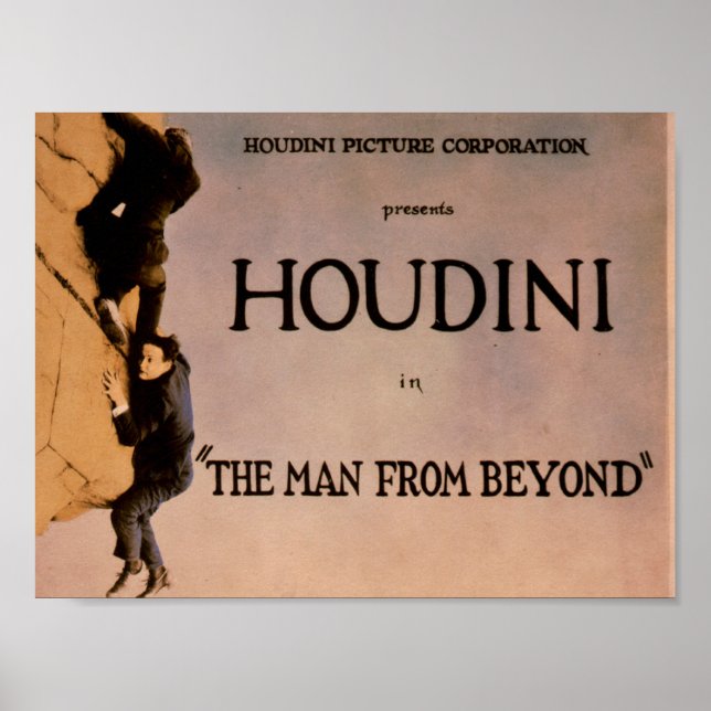 The Man from Beyond (Houdini-Film, 1922) Poster (Vorne)