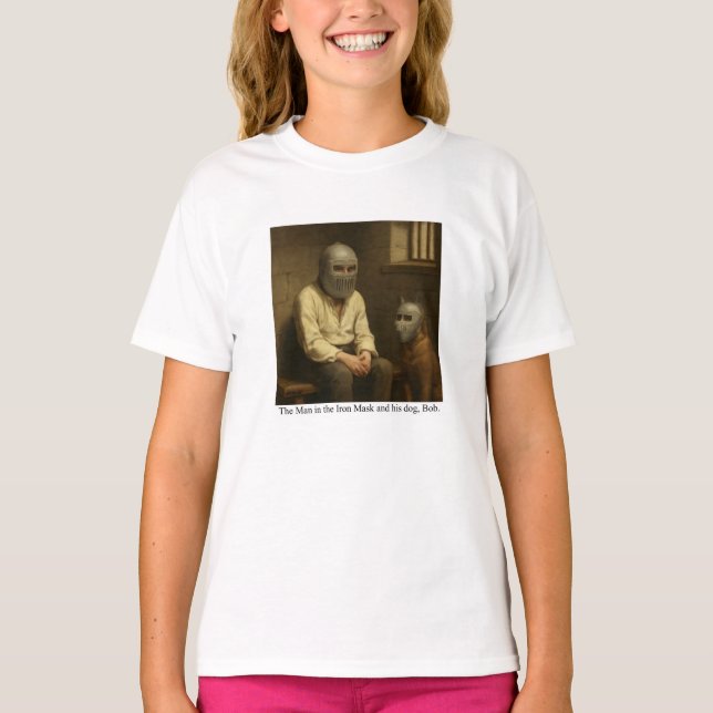 The Man in the Iron Mask and his dog, Bob. T-Shirt (Vorderseite)