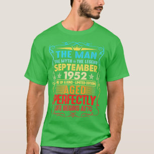 The Man Myth Legend aus September 1952 70. T-Shirt
