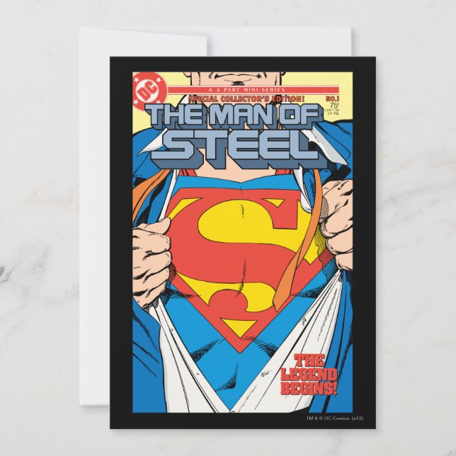 The Man of Steel #1 Collector's Edition (Vorderseite)