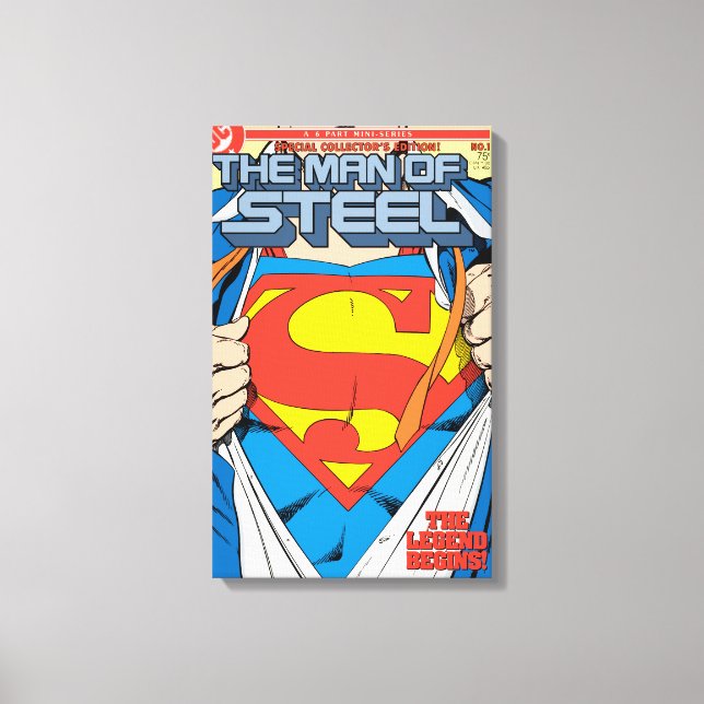 The Man of Steel #1 Collector's Edition Leinwanddruck (Vorderseite)