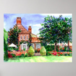 The Manor House York von Farida Greenfield Poster