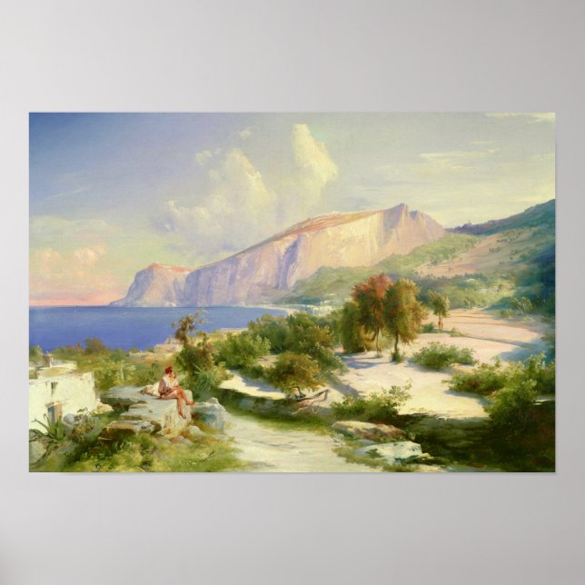 The Marina Grande, Capri, c.1829 Poster (Vorne)