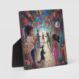 The Market Between Worlds Fotoplatte