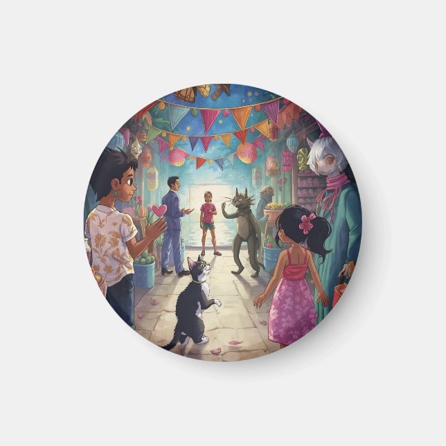 The Market Between Worlds Magnet (Vorne)