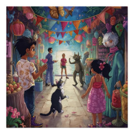 The Market Between Worlds Poster