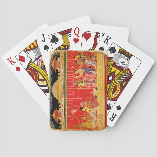 The Marriage of Krishna's Eltern, From hat sich ve Spielkarten (Rückseite)