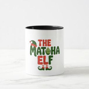 The Matcha Elf Funny Christmas Matcha Drink Tasse