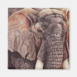 The Matriarch - African Elephant Magnet