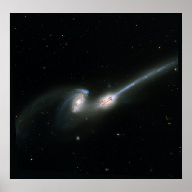 The Mäuse (NGC 4676)- Colliding Galaxies Poster (Vorne)