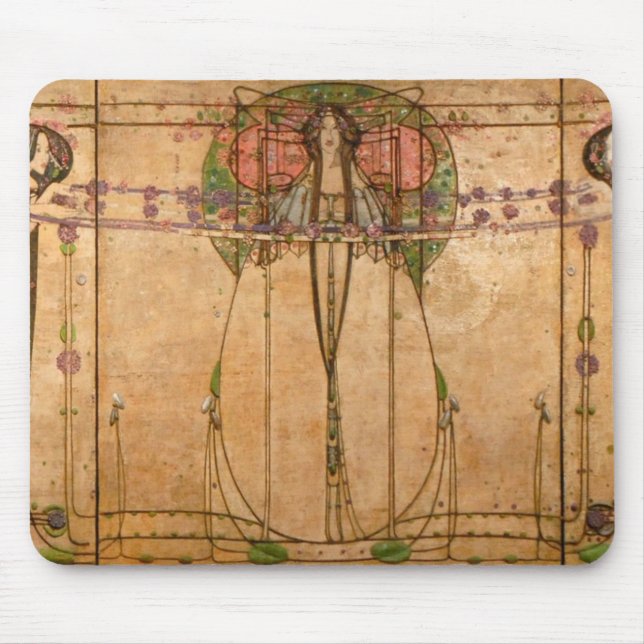 The May Queen - Margaret Macdonald Mackintosh Mousepad (Vorne)