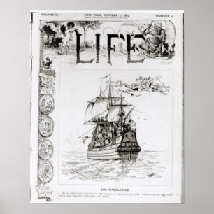 The Mayflower, front cover from 'Life' Poster