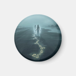 The Meeting on the Misty Shore Magnet